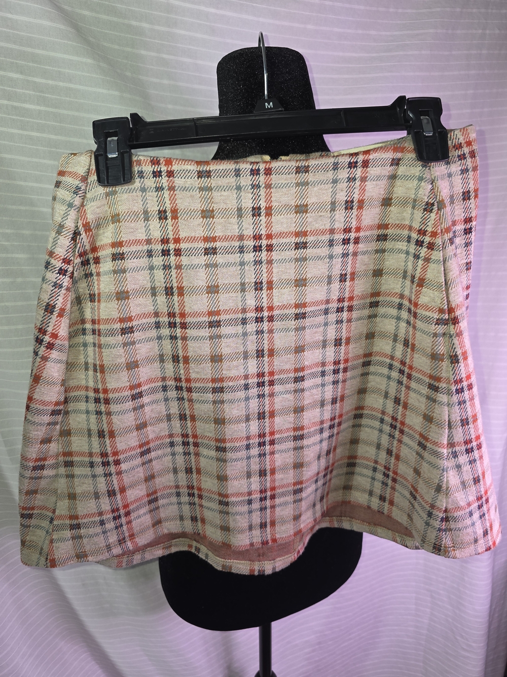 Alter'd State Plaid A-Line Mini Skirt - Large